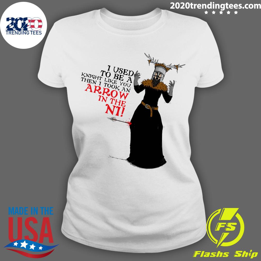 I Used To Be A Knight Like You Then Took An Arrow In - Adult & Kids T-Shirts, Sweatshirts & Hoodies apparel design preview 3