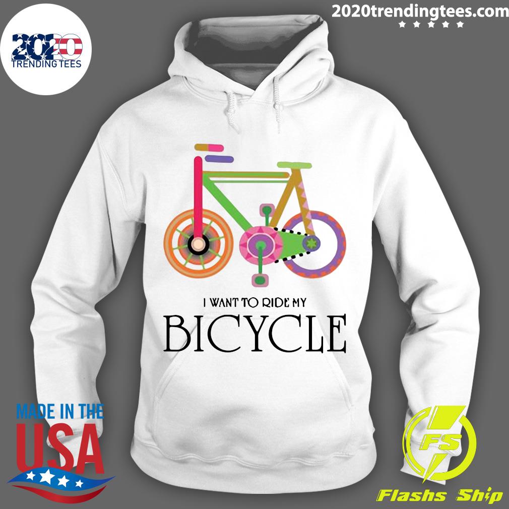I Want To Ride My Bicycle - Adult & Kids T-Shirts, Sweatshirts & Hoodies apparel design preview 2