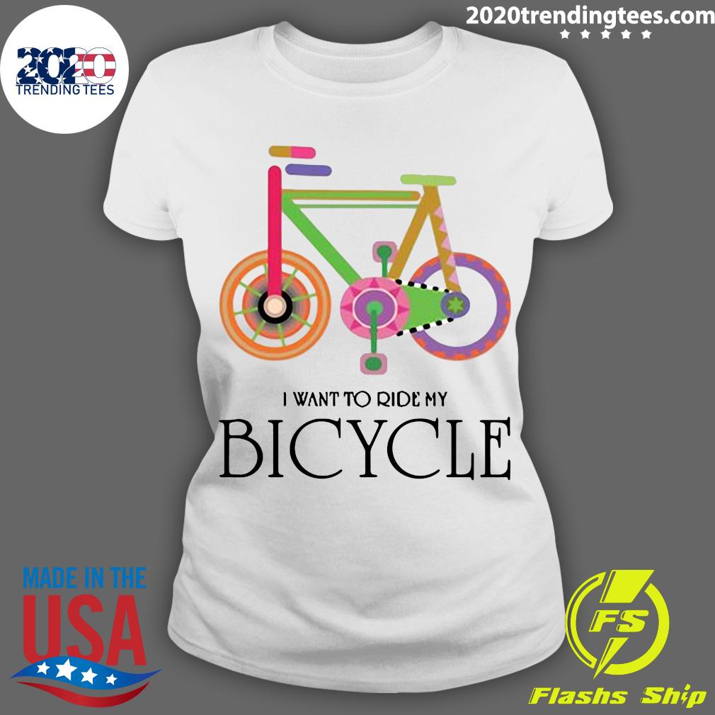 I Want To Ride My Bicycle - Adult & Kids T-Shirts, Sweatshirts & Hoodies apparel design preview 3