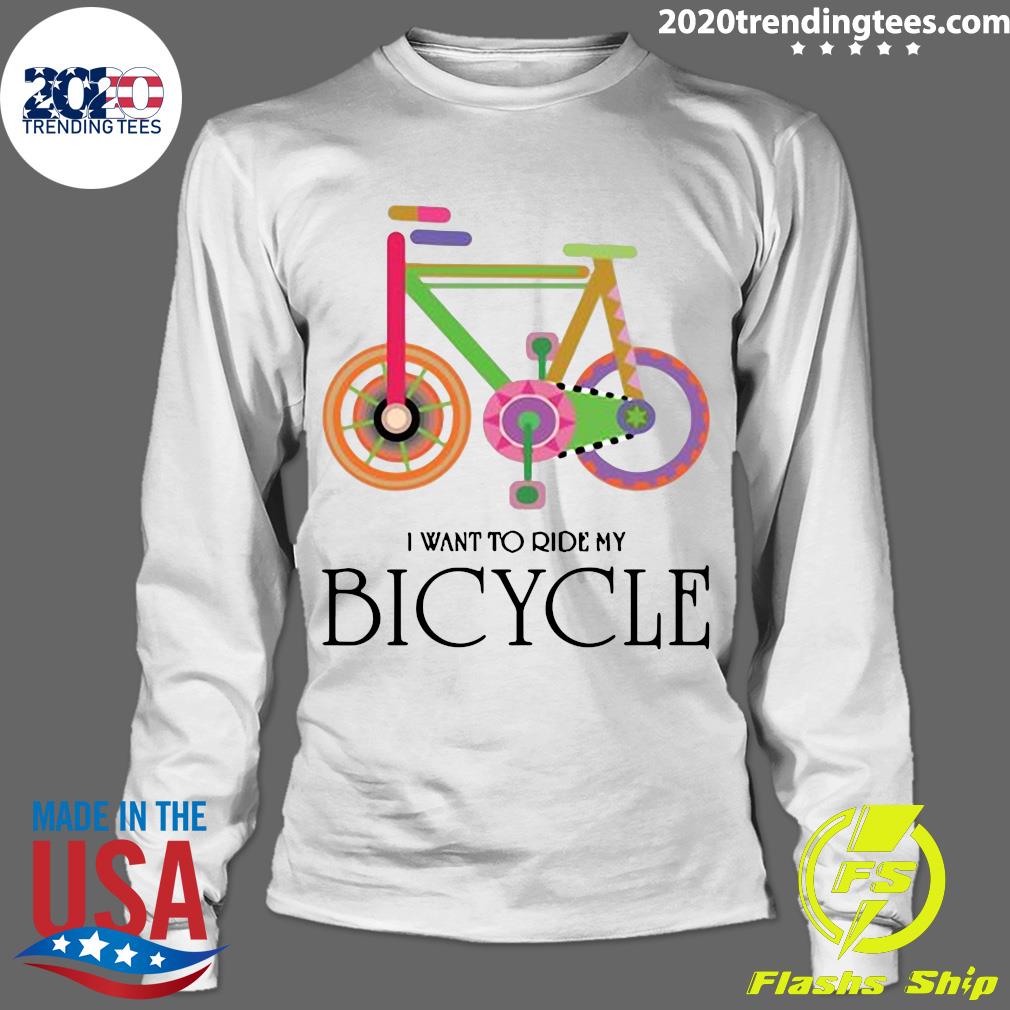 I Want To Ride My Bicycle - Adult & Kids T-Shirts, Sweatshirts & Hoodies apparel design preview 4