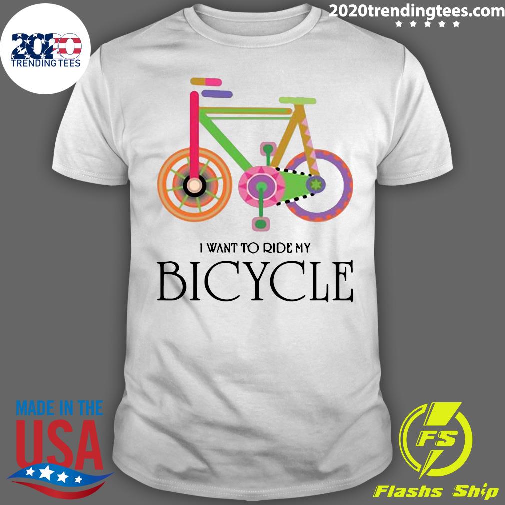 I Want To Ride My Bicycle - Adult & Kids T-Shirts, Sweatshirts & Hoodies apparel design preview 1