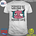 Introverted But Willing To Discuss Cats - Adult & Kids T-Shirts, Sweatshirts & Hoodies apparel design preview 1