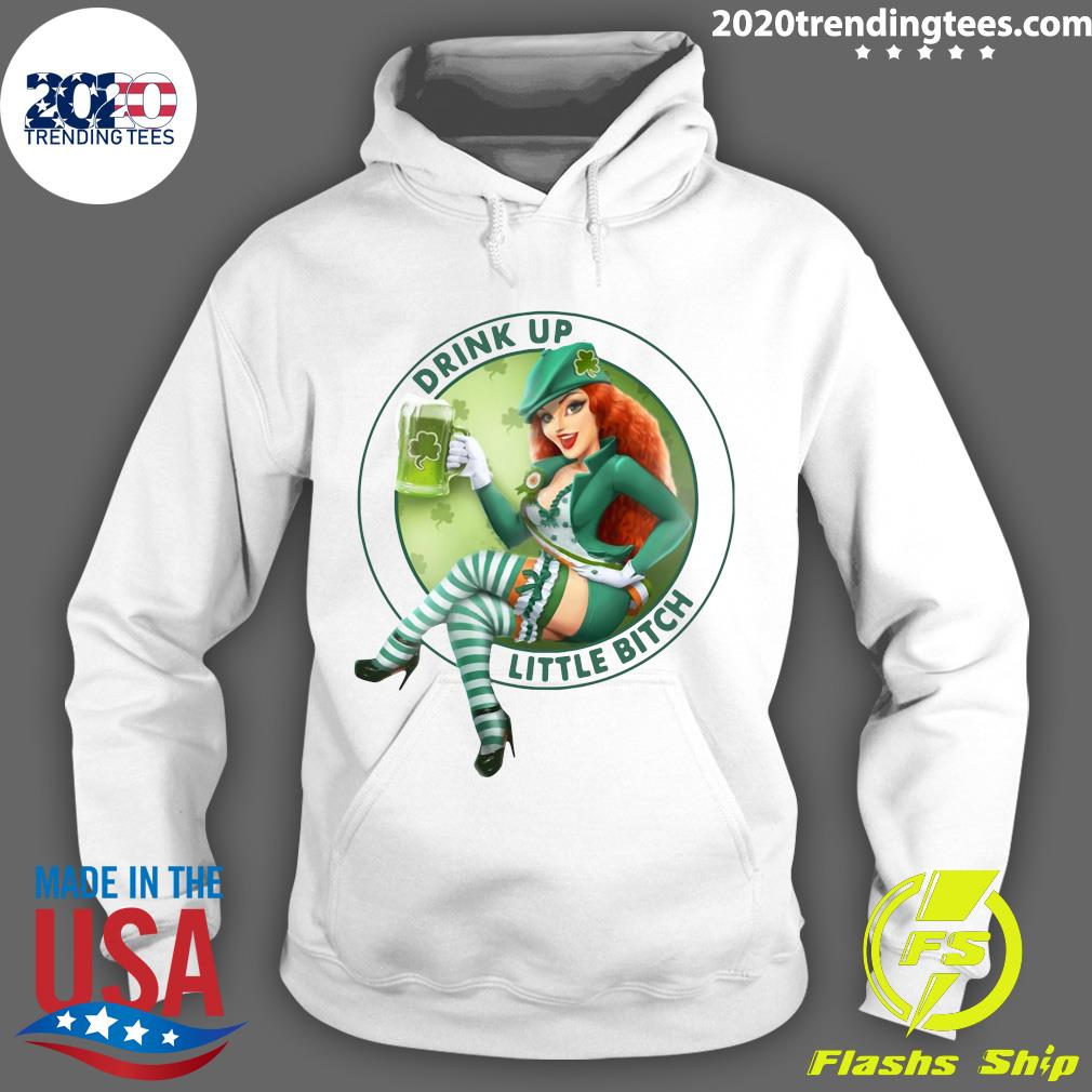 Irish Girl Drink Up Little Bitch - Adult & Kids T-Shirts, Sweatshirts & Hoodies apparel design preview 2