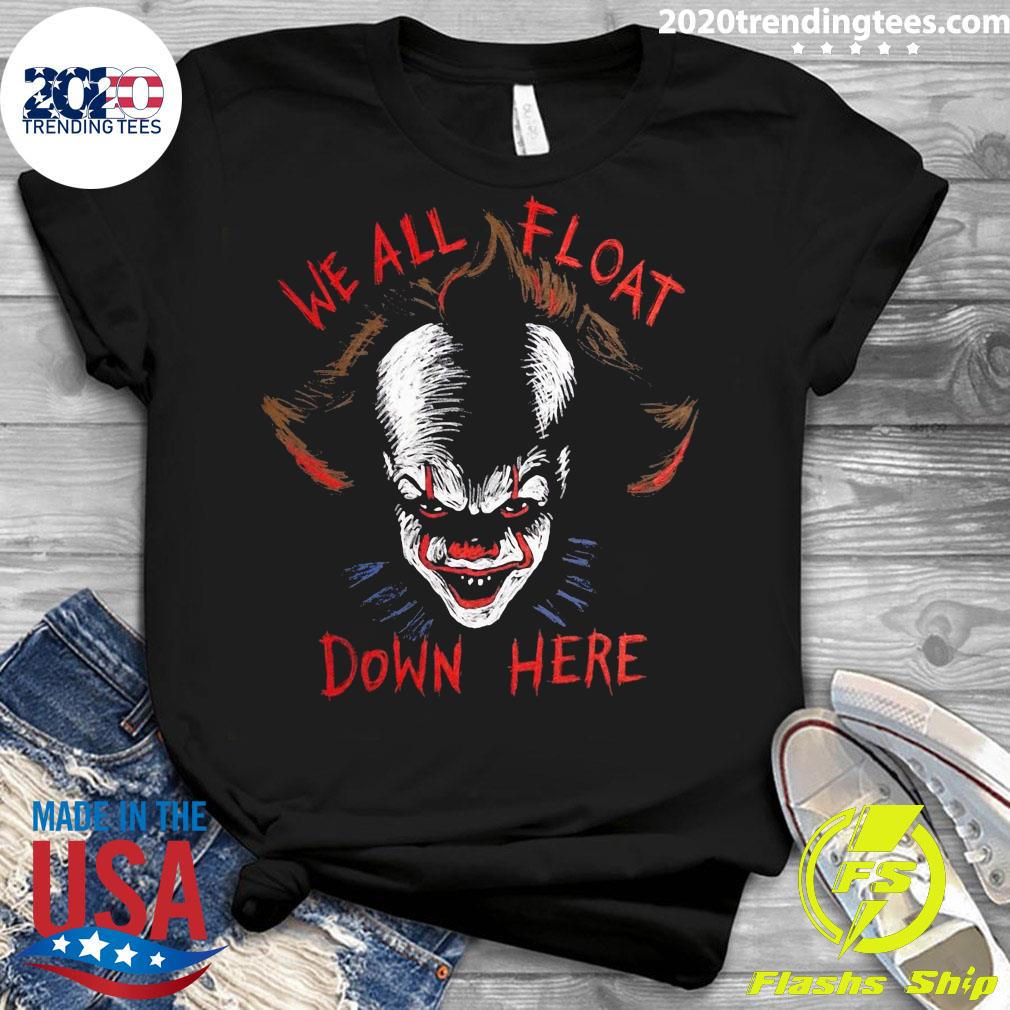 It Pennywise We All Float Down Here Halloween Clown - Adult & Kids T-Shirts, Sweatshirts & Hoodies apparel design preview 3