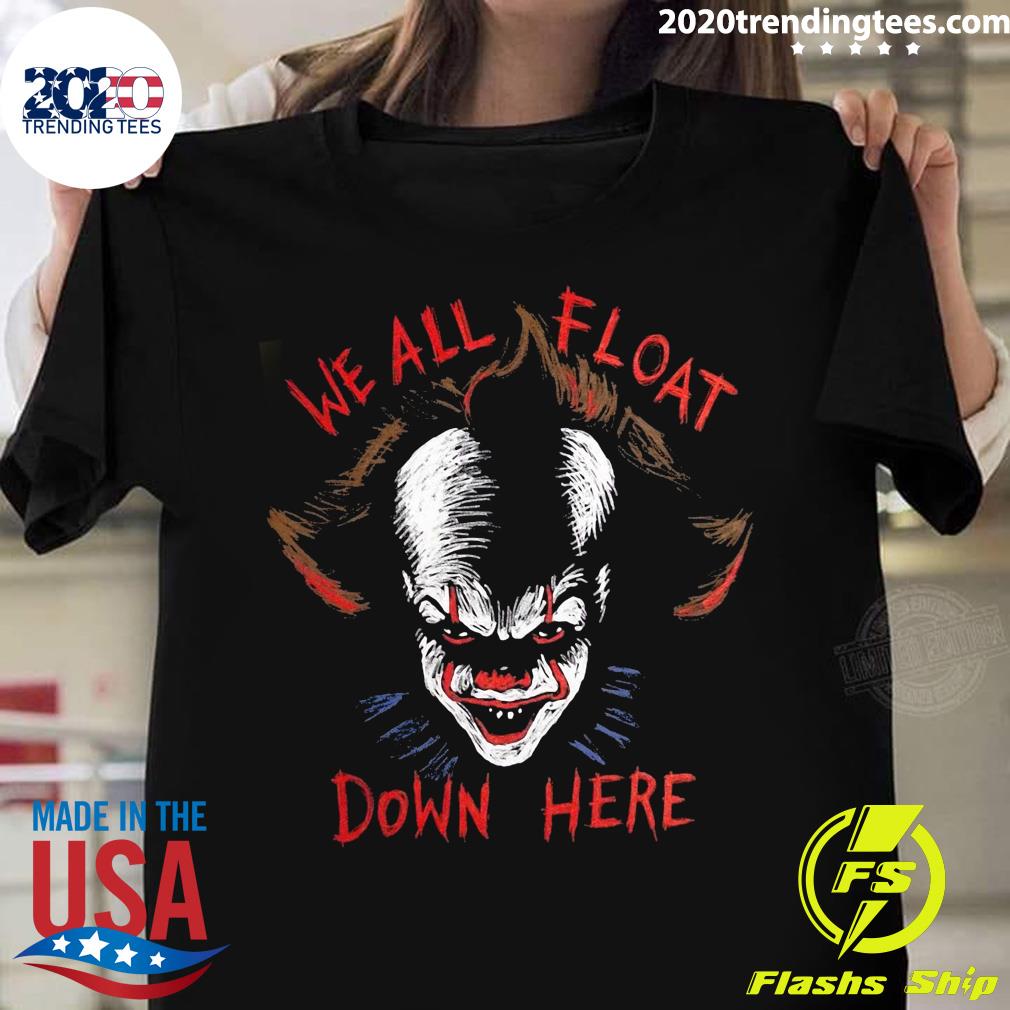 It Pennywise We All Float Down Here Halloween Clown - Adult & Kids T-Shirts, Sweatshirts & Hoodies apparel design preview 1
