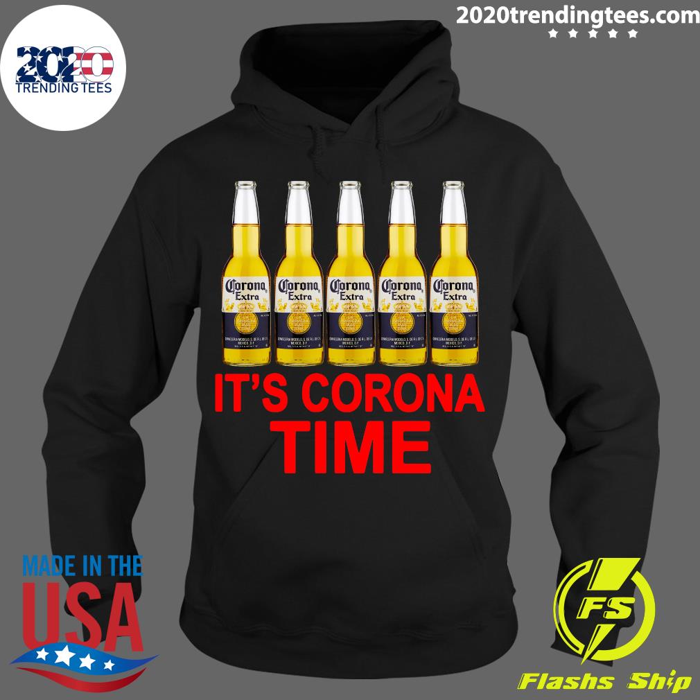 It's Corona Time Beer - Adult & Kids T-Shirts, Sweatshirts & Hoodies apparel design preview 2