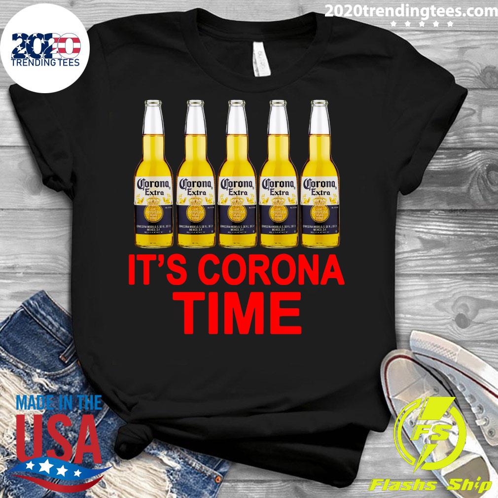 It's Corona Time Beer - Adult & Kids T-Shirts, Sweatshirts & Hoodies apparel design preview 3