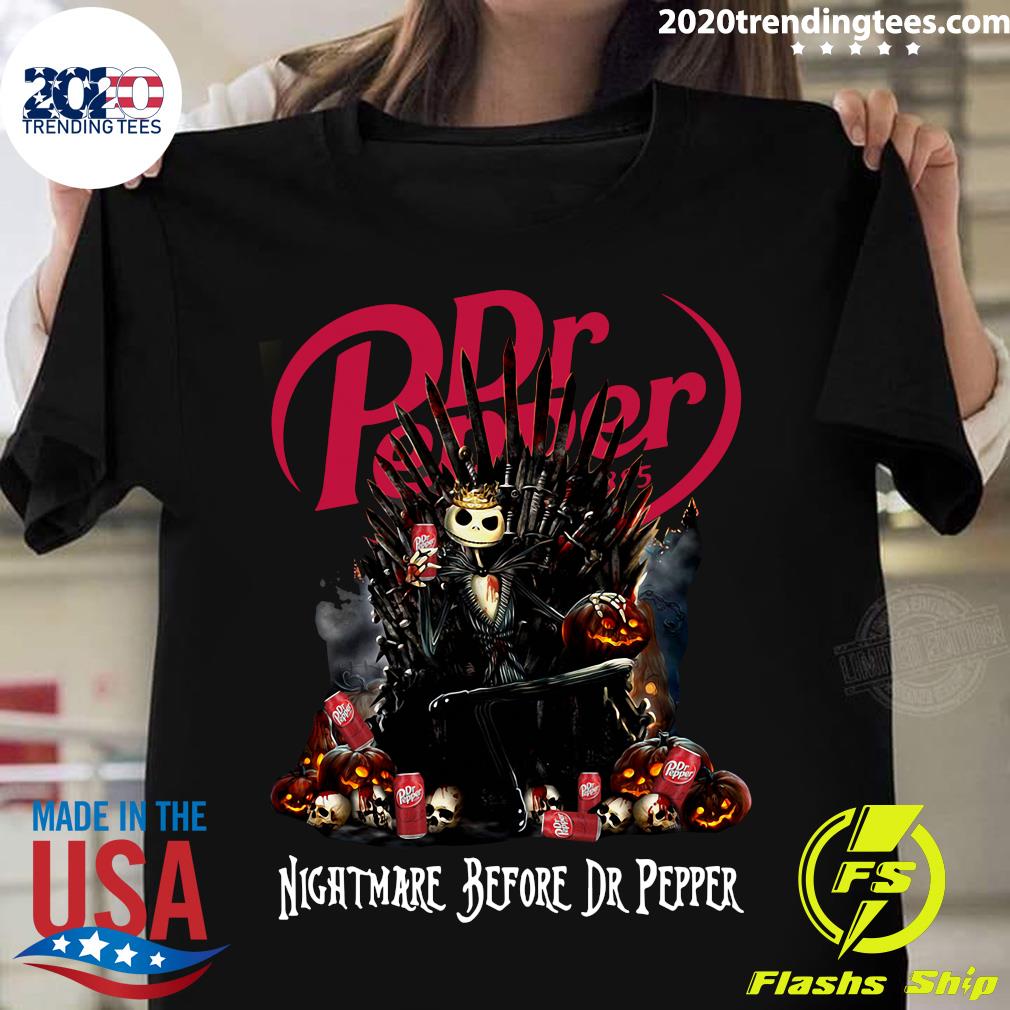 Jack Skellington Dr Pepper Nightmare Before - Adult & Kids T-Shirts, Sweatshirts & Hoodies apparel design preview 1