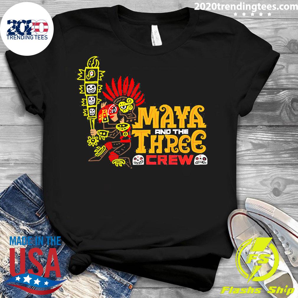 Jorge R Gutierrez Maya And The Three Crew - Adult & Kids T-Shirts, Sweatshirts & Hoodies apparel design preview 3