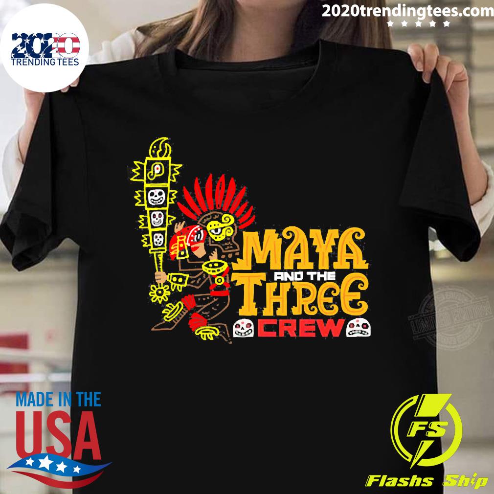 Jorge R Gutierrez Maya And The Three Crew - Adult & Kids T-Shirts, Sweatshirts & Hoodies apparel design preview 1