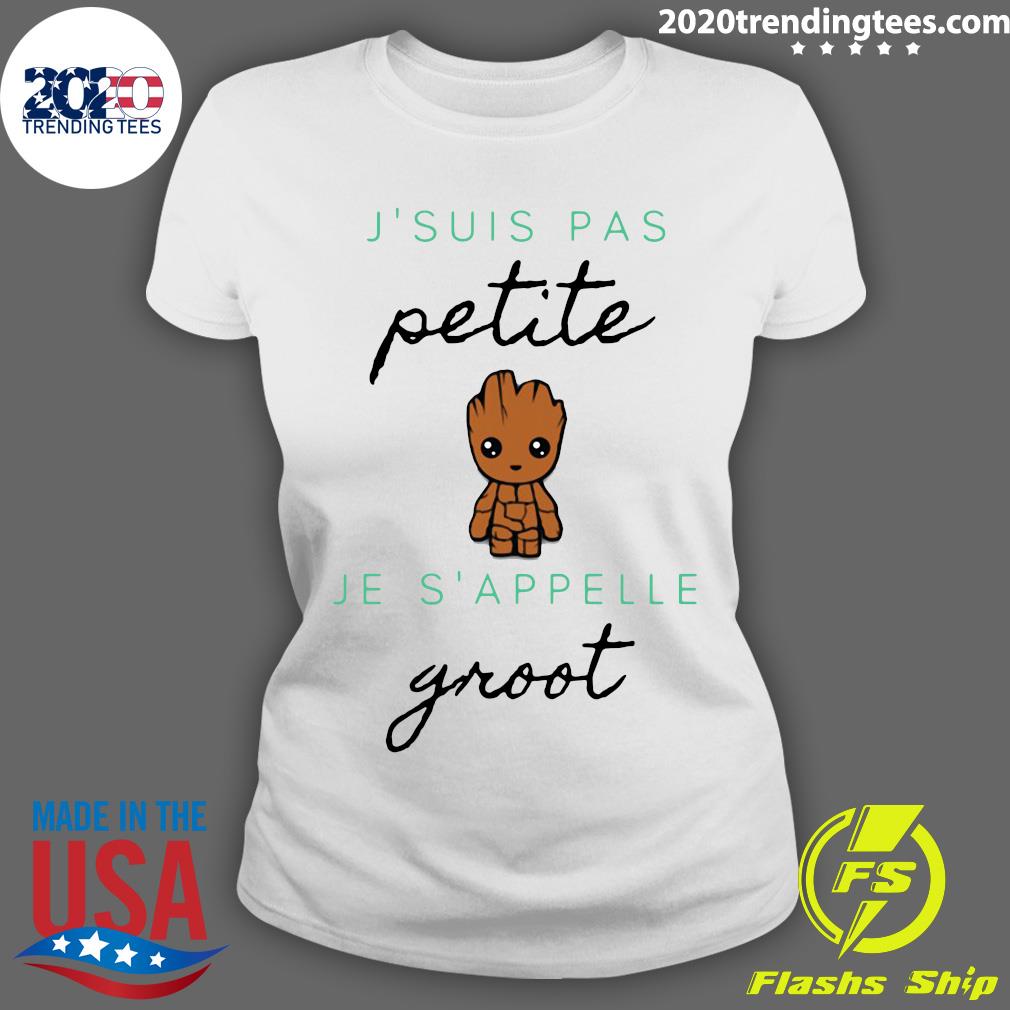 J'suis Pas Petite Je S'appelle Groot - Adult & Kids T-Shirts, Sweatshirts & Hoodies apparel design preview 3