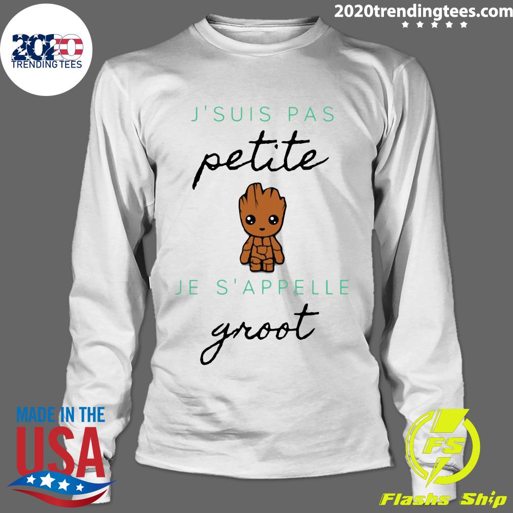J'suis Pas Petite Je S'appelle Groot - Adult & Kids T-Shirts, Sweatshirts & Hoodies apparel design preview 4