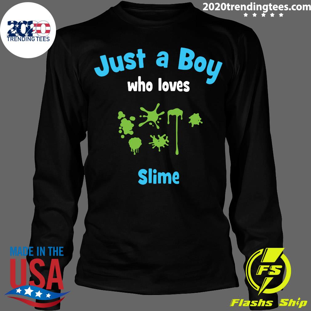 Just A Boy Who Loves Slime - Adult & Kids T-Shirts, Sweatshirts & Hoodies apparel design preview 4