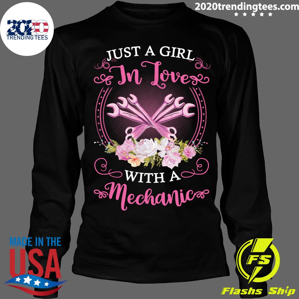Just A Girl In Love With Mechanic - Adult & Kids T-Shirts, Sweatshirts & Hoodies apparel design preview 4