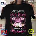 Just A Girl In Love With Mechanic - Adult & Kids T-Shirts, Sweatshirts & Hoodies apparel design preview 1