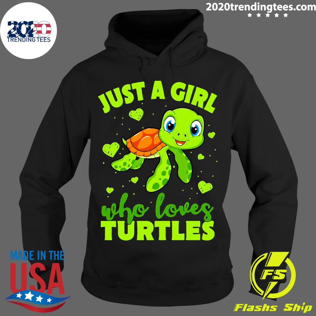 Just A Girl Who Loves Turtles - Adult & Kids T-Shirts, Sweatshirts & Hoodies apparel design preview 2