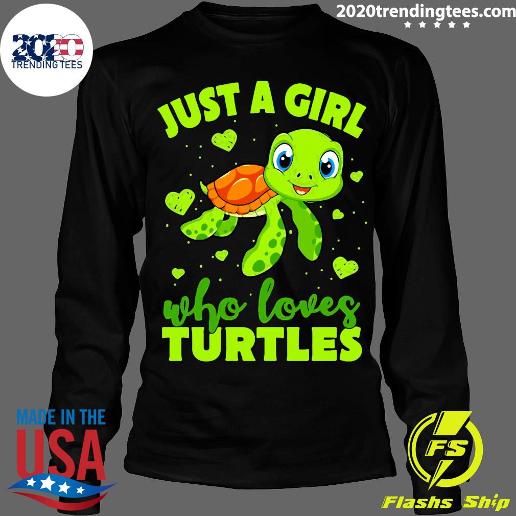 Just A Girl Who Loves Turtles - Adult & Kids T-Shirts, Sweatshirts & Hoodies apparel design preview 4