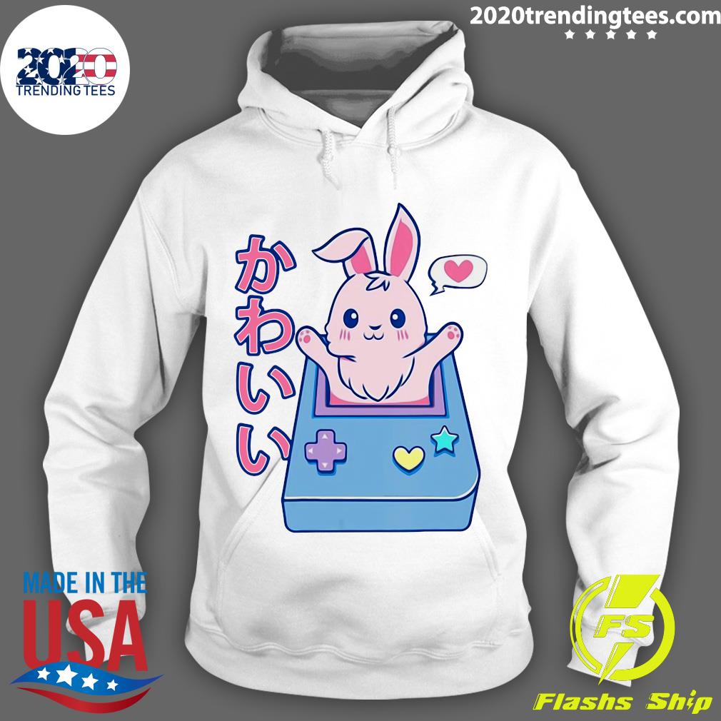 Kawaii Gamer Bunny Rabbit Pastel Cute - Adult & Kids T-Shirts, Sweatshirts & Hoodies apparel design preview 2