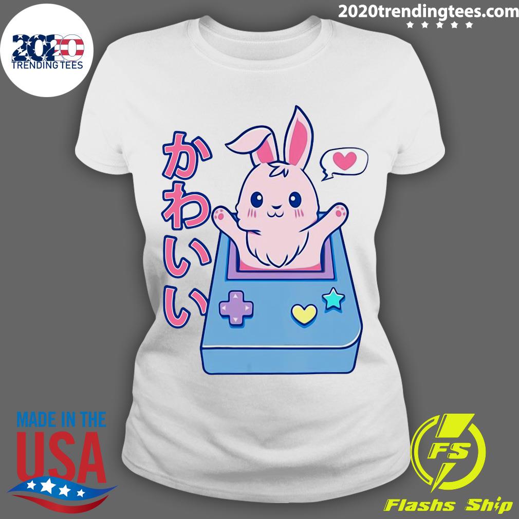 Kawaii Gamer Bunny Rabbit Pastel Cute - Adult & Kids T-Shirts, Sweatshirts & Hoodies apparel design preview 3