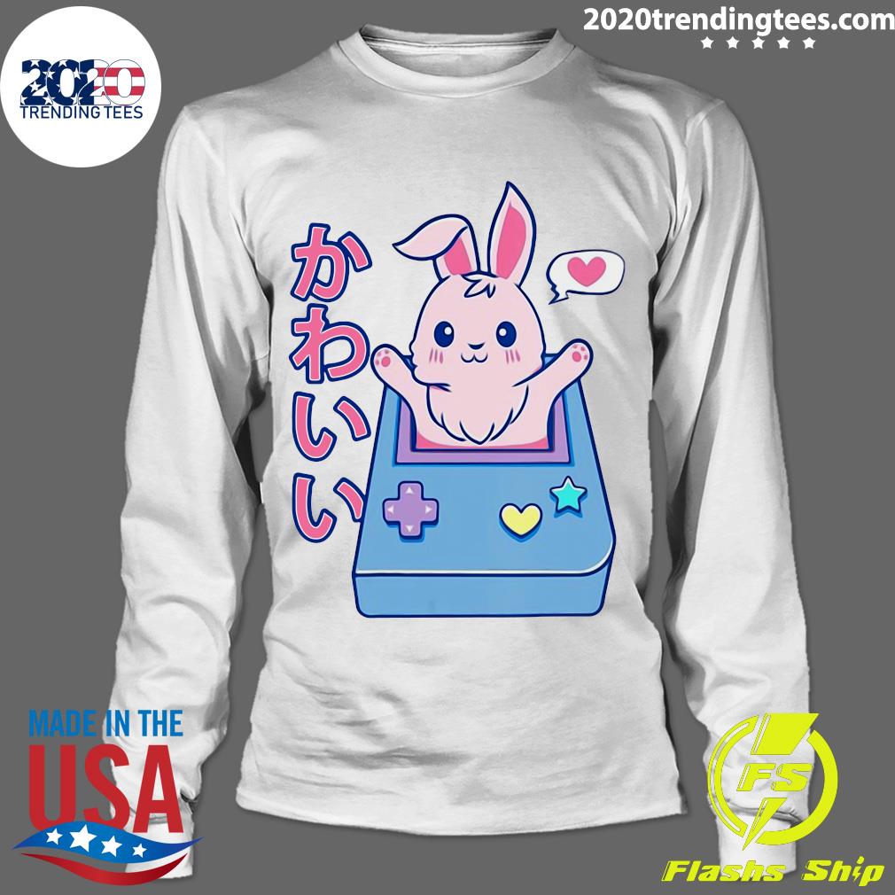 Kawaii Gamer Bunny Rabbit Pastel Cute - Adult & Kids T-Shirts, Sweatshirts & Hoodies apparel design preview 4