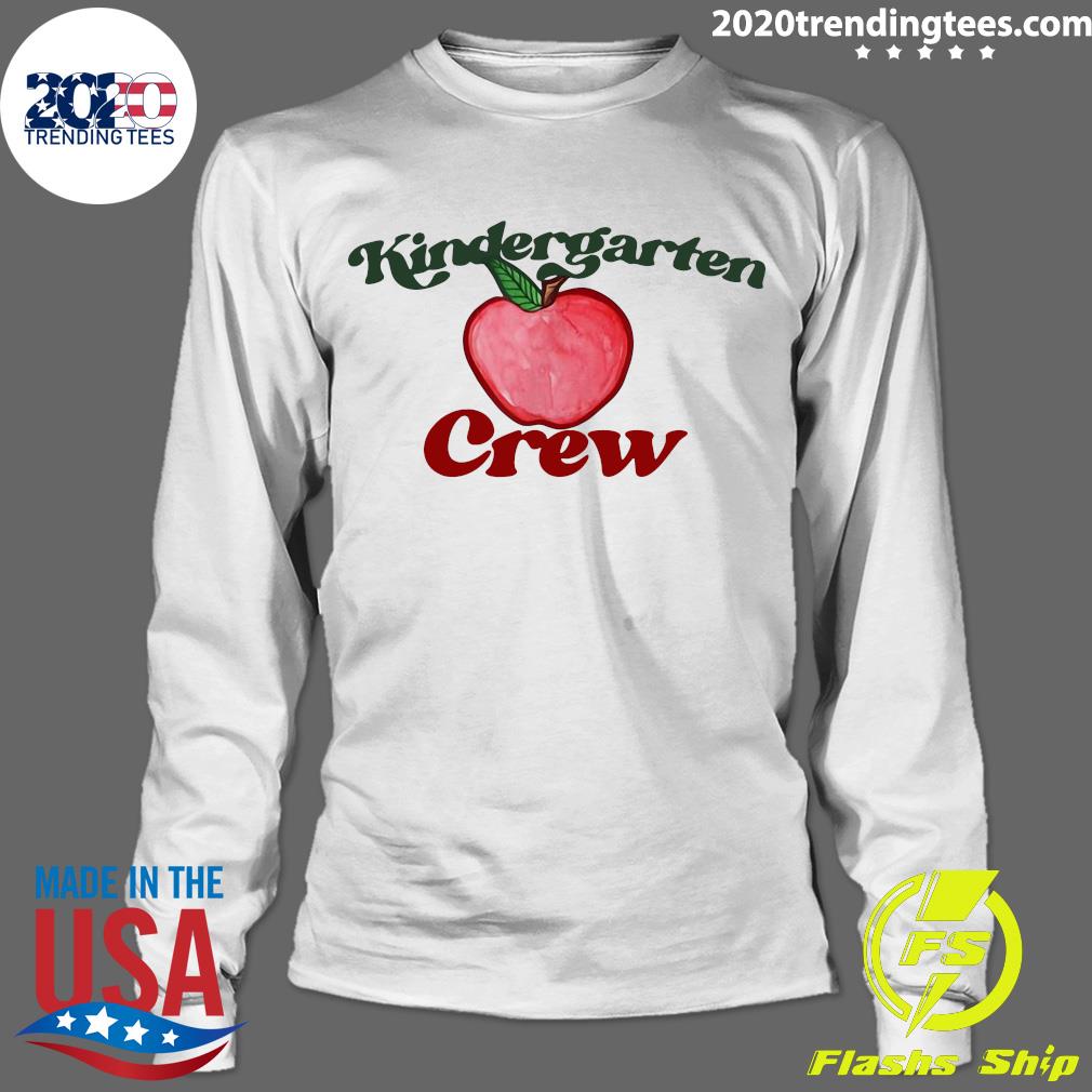 Kindergarten Crew Weltbester Lehrer Red Apple New - Adult & Kids T-Shirts, Sweatshirts & Hoodies apparel design preview 4