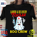 Labor Delivery Nurse Boo Crew Halloween Nursing - Adult & Kids T-Shirts, Sweatshirts & Hoodies apparel design preview 1