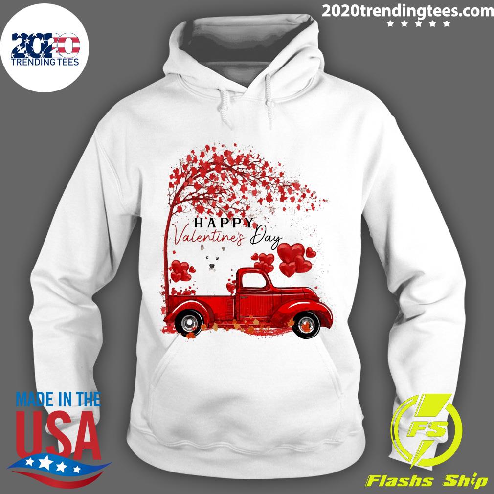 Labrador Driving Truck Happy Valentine"s Day West - Adult & Kids T-Shirts, Sweatshirts & Hoodies apparel design preview 2