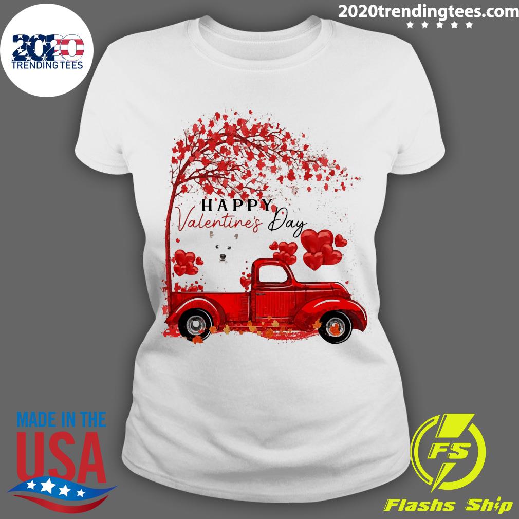 Labrador Driving Truck Happy Valentine"s Day West - Adult & Kids T-Shirts, Sweatshirts & Hoodies apparel design preview 3