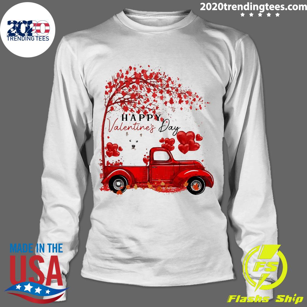 Labrador Driving Truck Happy Valentine"s Day West - Adult & Kids T-Shirts, Sweatshirts & Hoodies apparel design preview 4