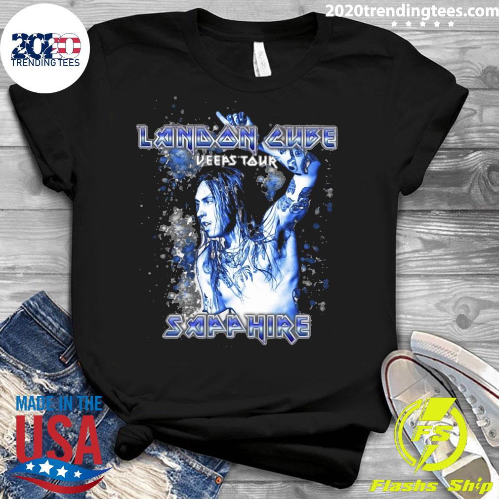 Landon Cube Keeps Tour Sapphire - Adult & Kids T-Shirts, Sweatshirts & Hoodies apparel design preview 3