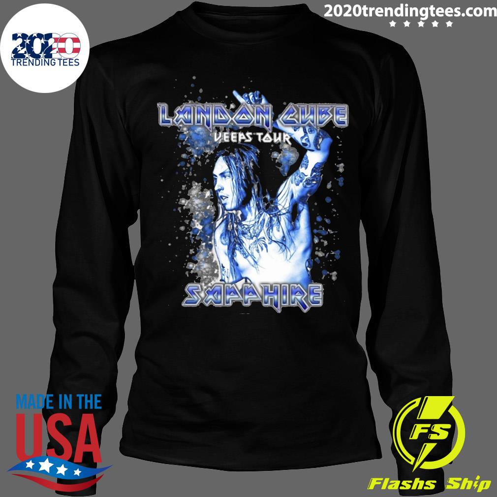 Landon Cube Keeps Tour Sapphire - Adult & Kids T-Shirts, Sweatshirts & Hoodies apparel design preview 4