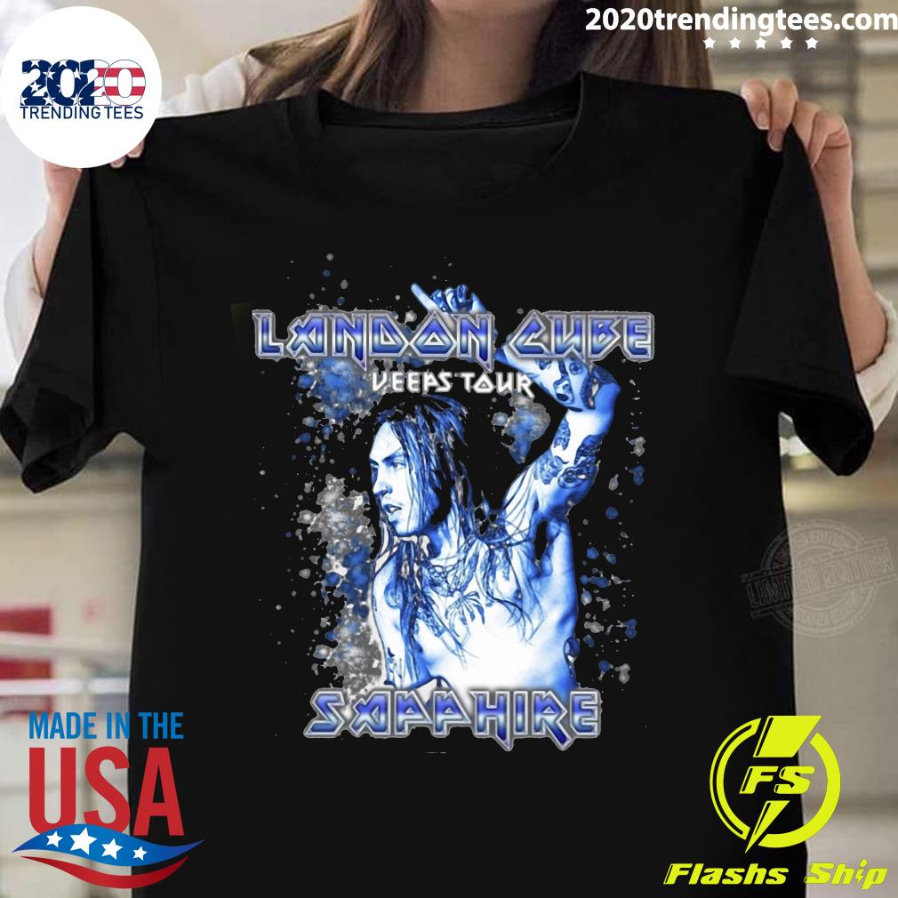 Landon Cube Keeps Tour Sapphire - Adult & Kids T-Shirts, Sweatshirts & Hoodies apparel design preview 1