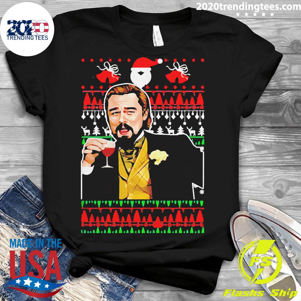Laughing Leo Ugly Christmas - Adult & Kids T-Shirts, Sweatshirts & Hoodies apparel design preview 3