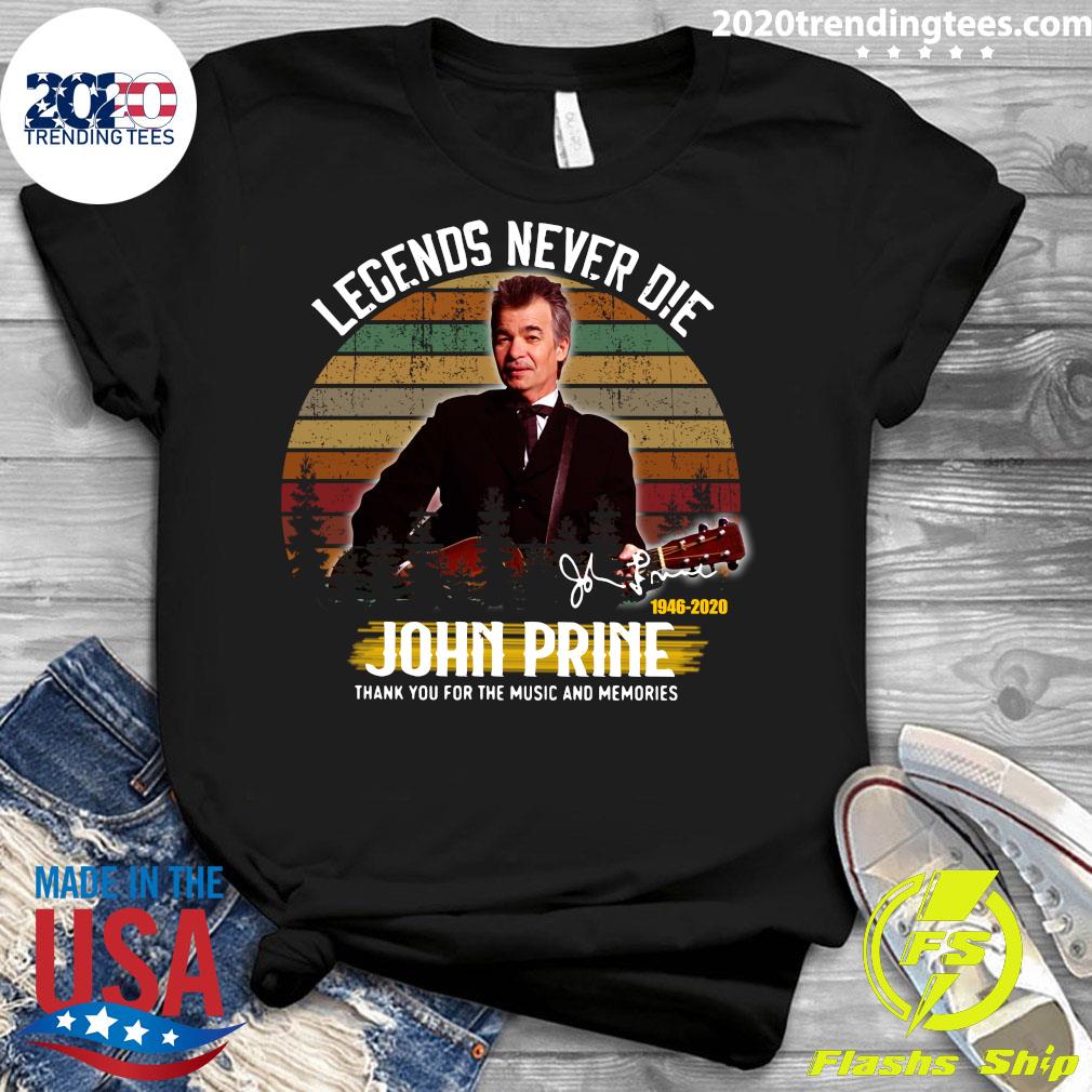 Legends Never Die John Prine - Adult & Kids T-Shirts, Sweatshirts & Hoodies apparel design preview 3