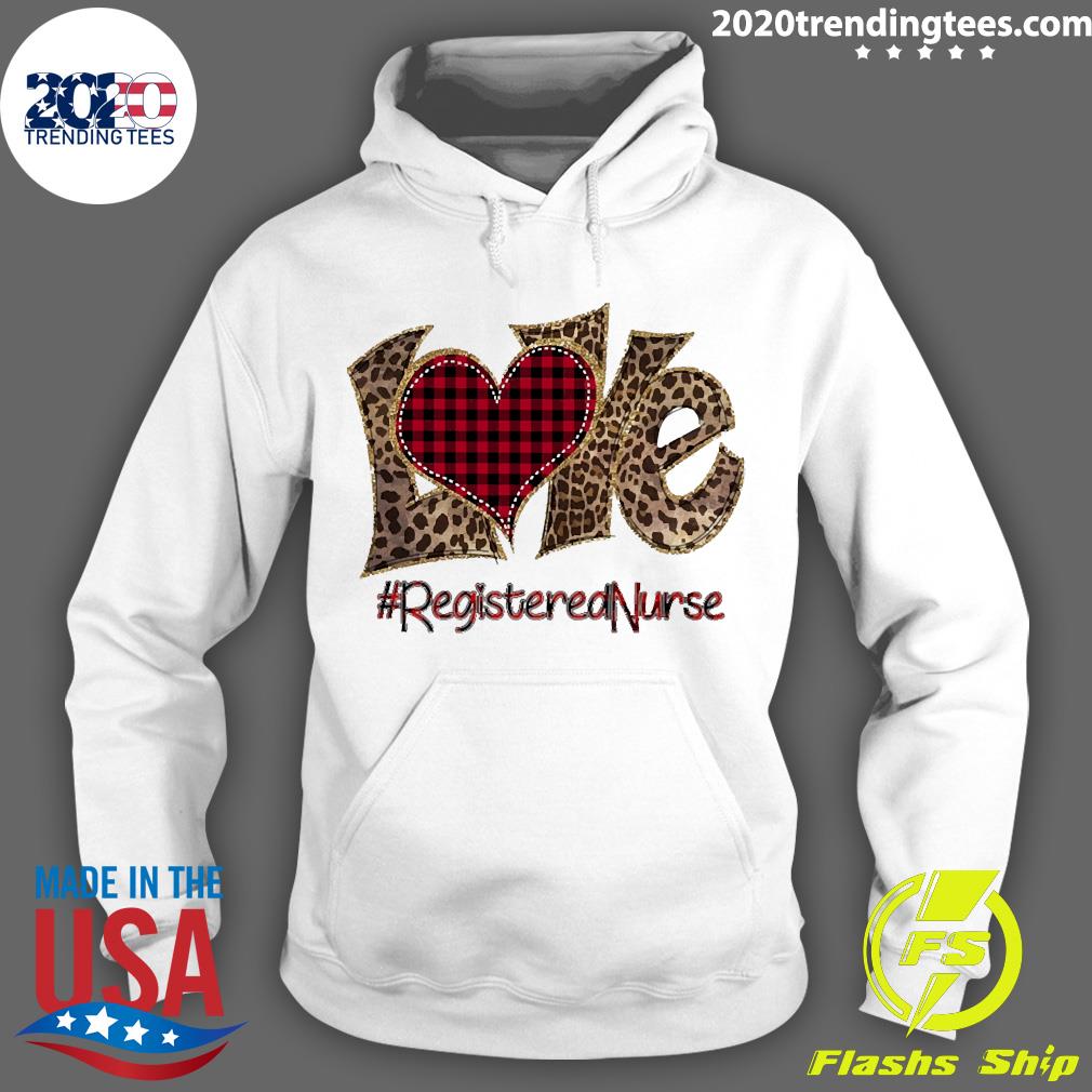 Leopard Love Registered Nurse - Adult & Kids T-Shirts, Sweatshirts & Hoodies apparel design preview 2