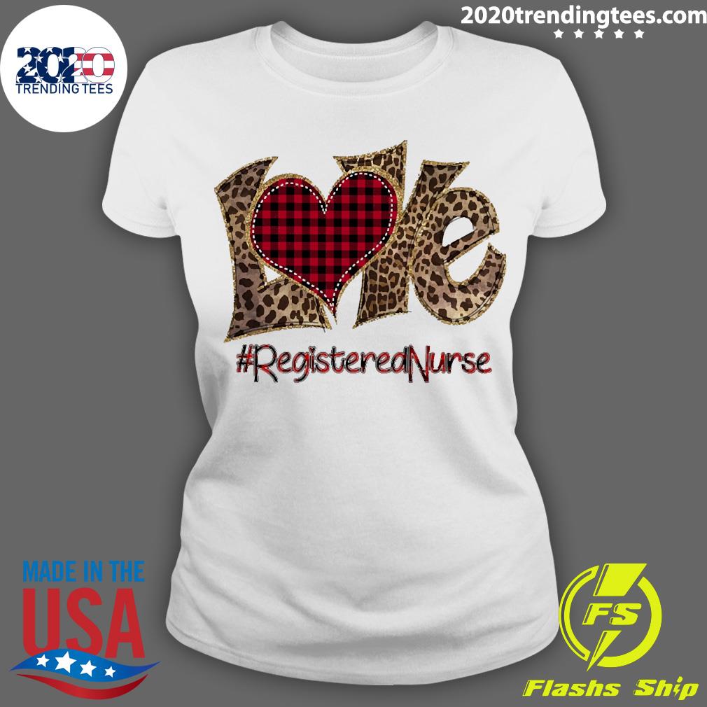 Leopard Love Registered Nurse - Adult & Kids T-Shirts, Sweatshirts & Hoodies apparel design preview 3