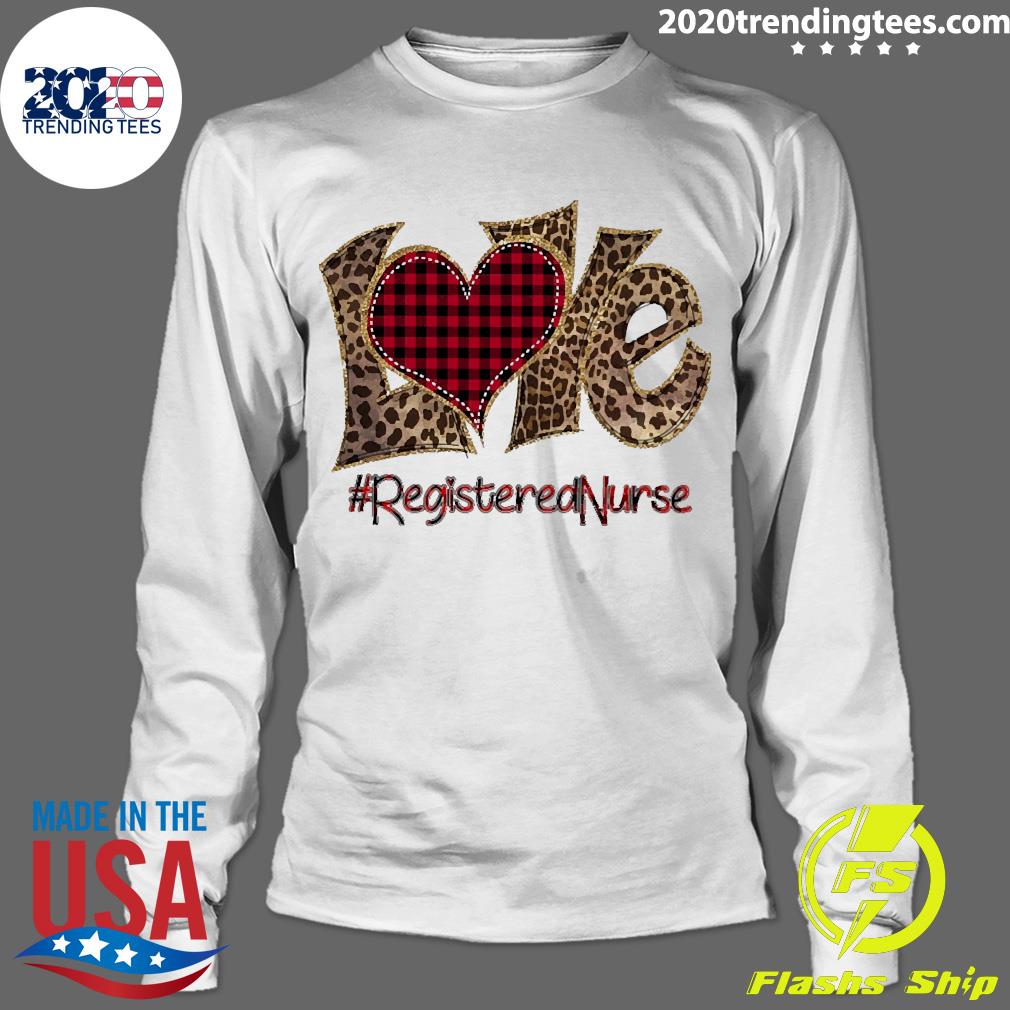 Leopard Love Registered Nurse - Adult & Kids T-Shirts, Sweatshirts & Hoodies apparel design preview 4