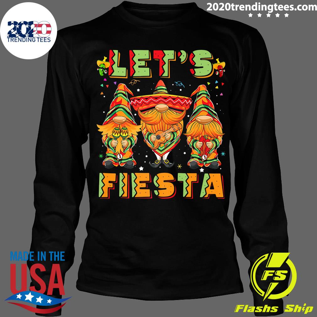 Lets Fiesta Cinco De Mayo Latin Gnomes Mexican - Adult & Kids T-Shirts, Sweatshirts & Hoodies apparel design preview 4