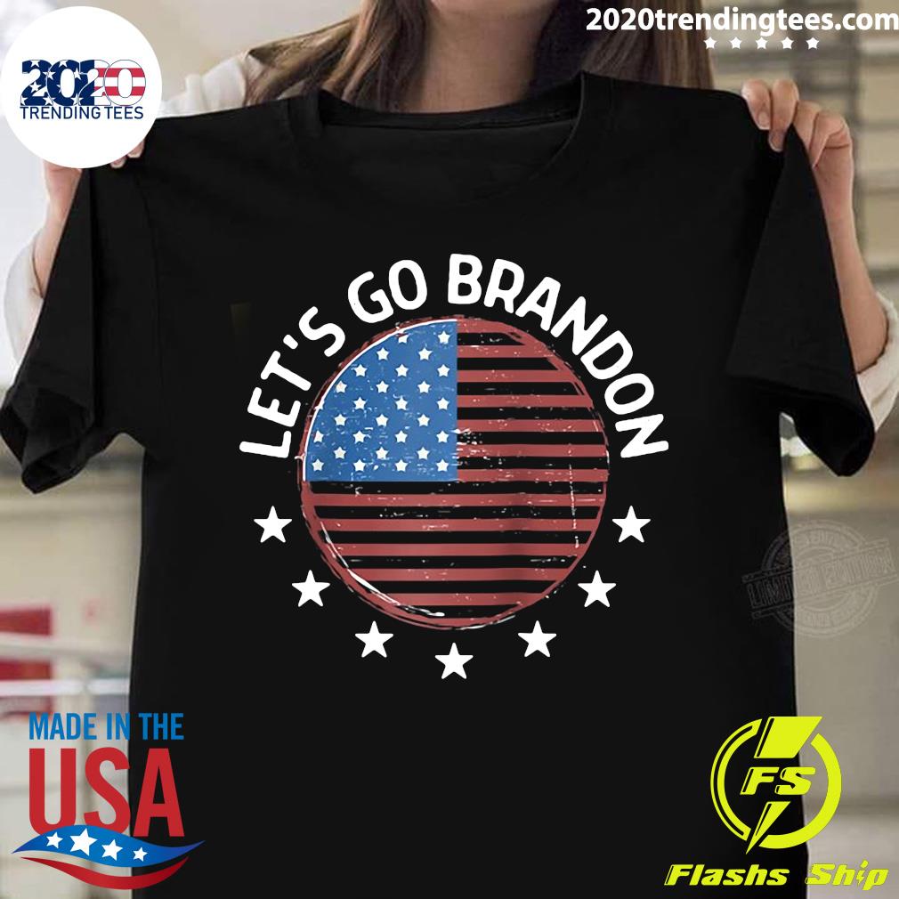 Let's Go Brandon Conservative Us Flag Merica Gift - Adult & Kids T-Shirts, Sweatshirts & Hoodies apparel design preview 1