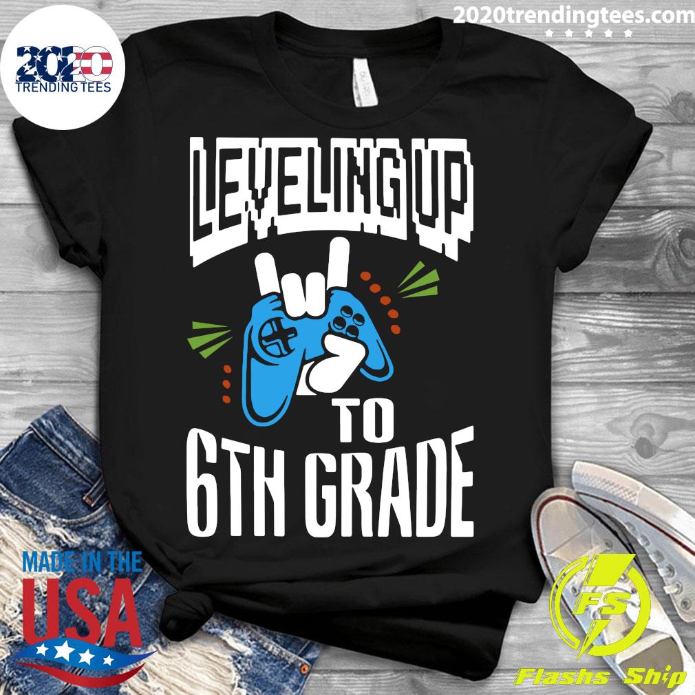 Leveling Up To 6th Grade - Adult & Kids T-Shirts, Sweatshirts & Hoodies apparel design preview 3