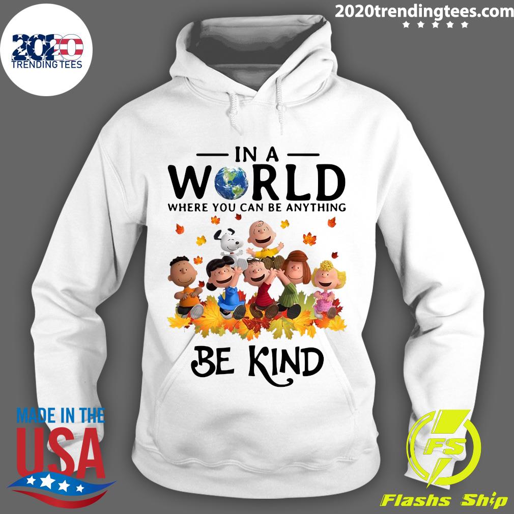 LGBT Charlie Brown And Snoopy In A World Where You - Adult & Kids T-Shirts, Sweatshirts & Hoodies apparel design preview 2