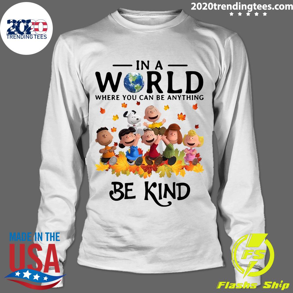 LGBT Charlie Brown And Snoopy In A World Where You - Adult & Kids T-Shirts, Sweatshirts & Hoodies apparel design preview 4