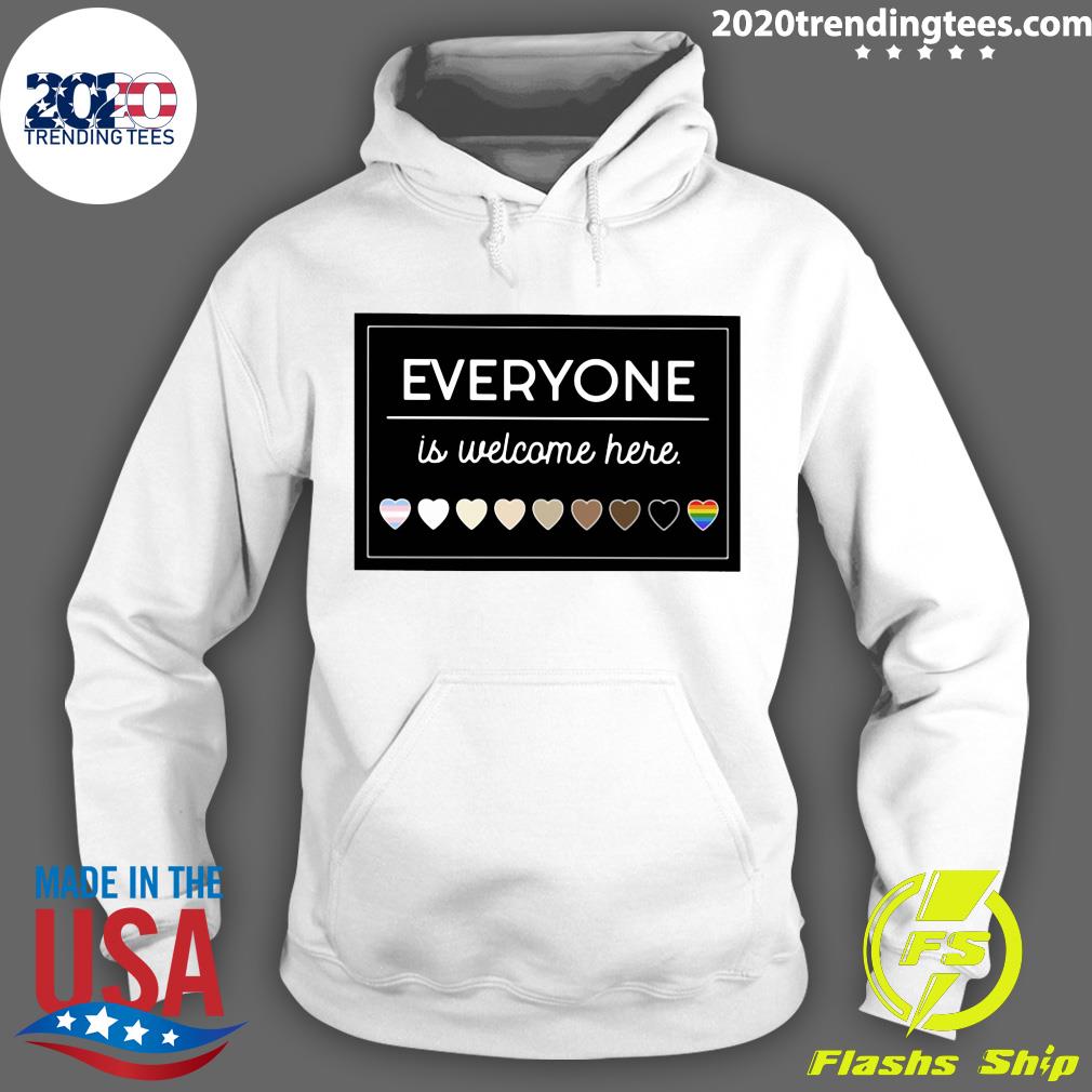 LGBT Everyone Is Welcome Here - Adult & Kids T-Shirts, Sweatshirts & Hoodies apparel design preview 2