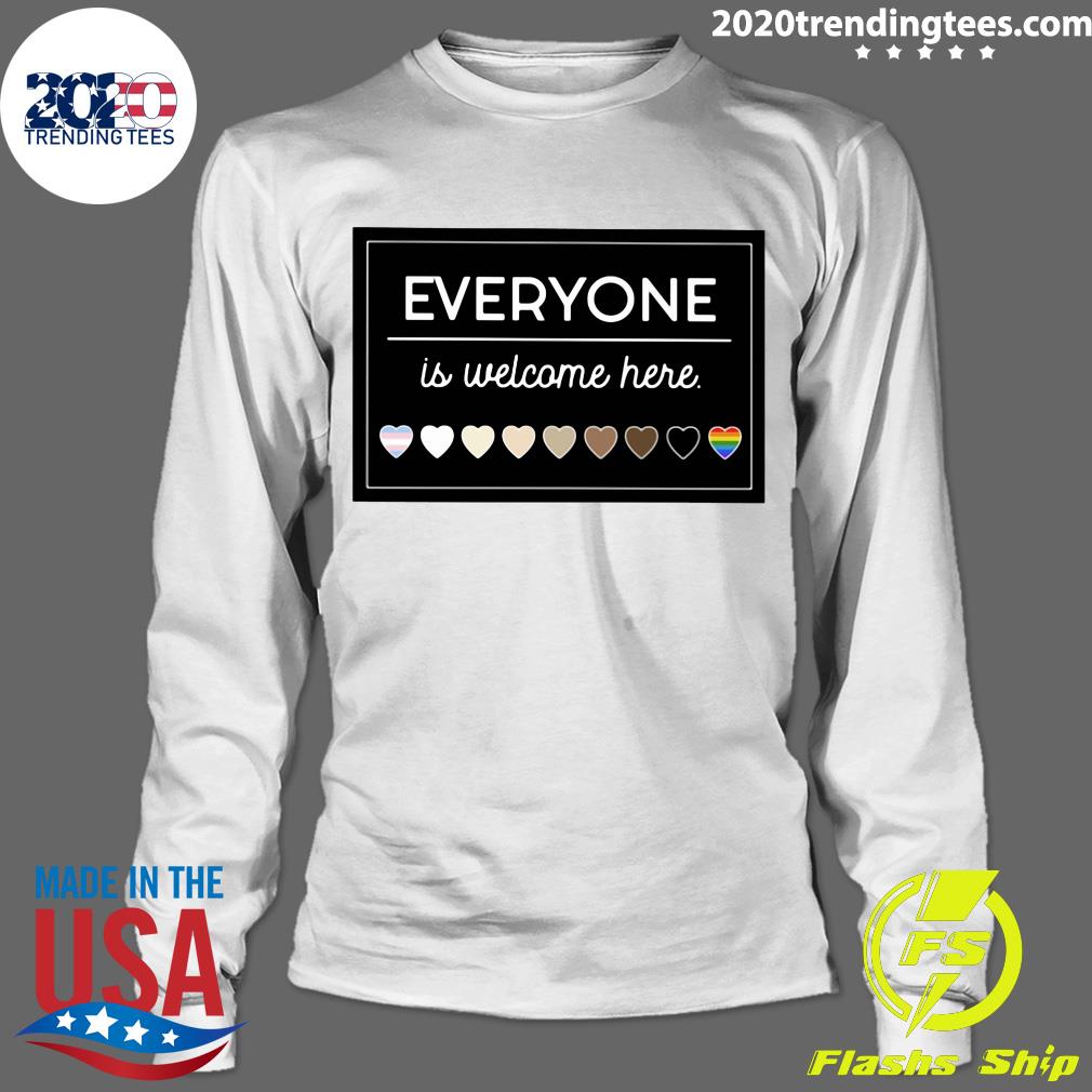 LGBT Everyone Is Welcome Here - Adult & Kids T-Shirts, Sweatshirts & Hoodies apparel design preview 4