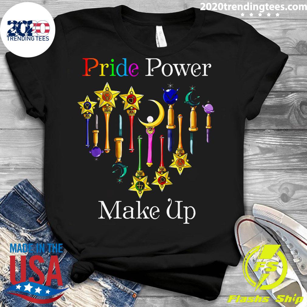 LGBT Pride Power Make Up - Adult & Kids T-Shirts, Sweatshirts & Hoodies apparel design preview 3
