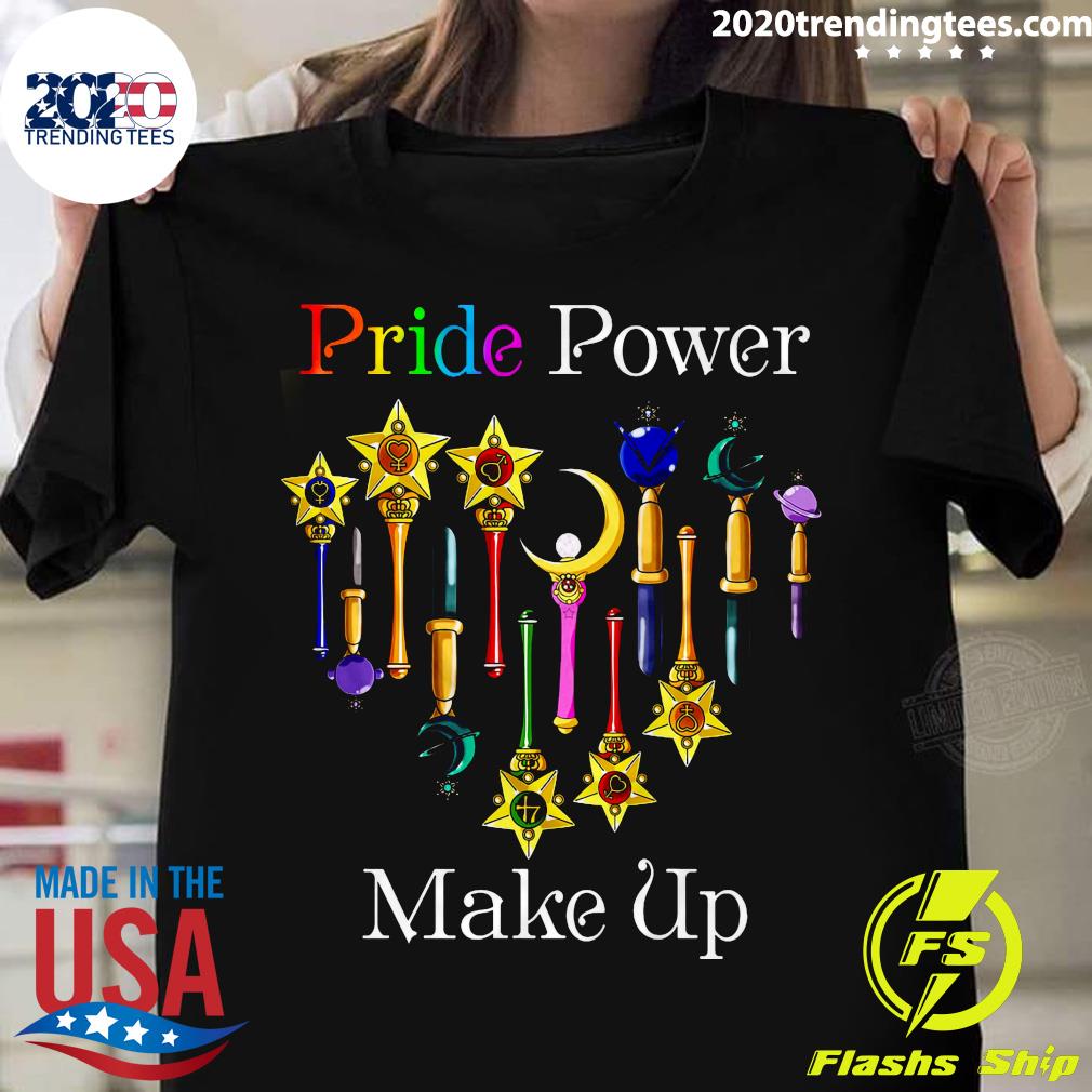 LGBT Pride Power Make Up - Adult & Kids T-Shirts, Sweatshirts & Hoodies apparel design preview 1