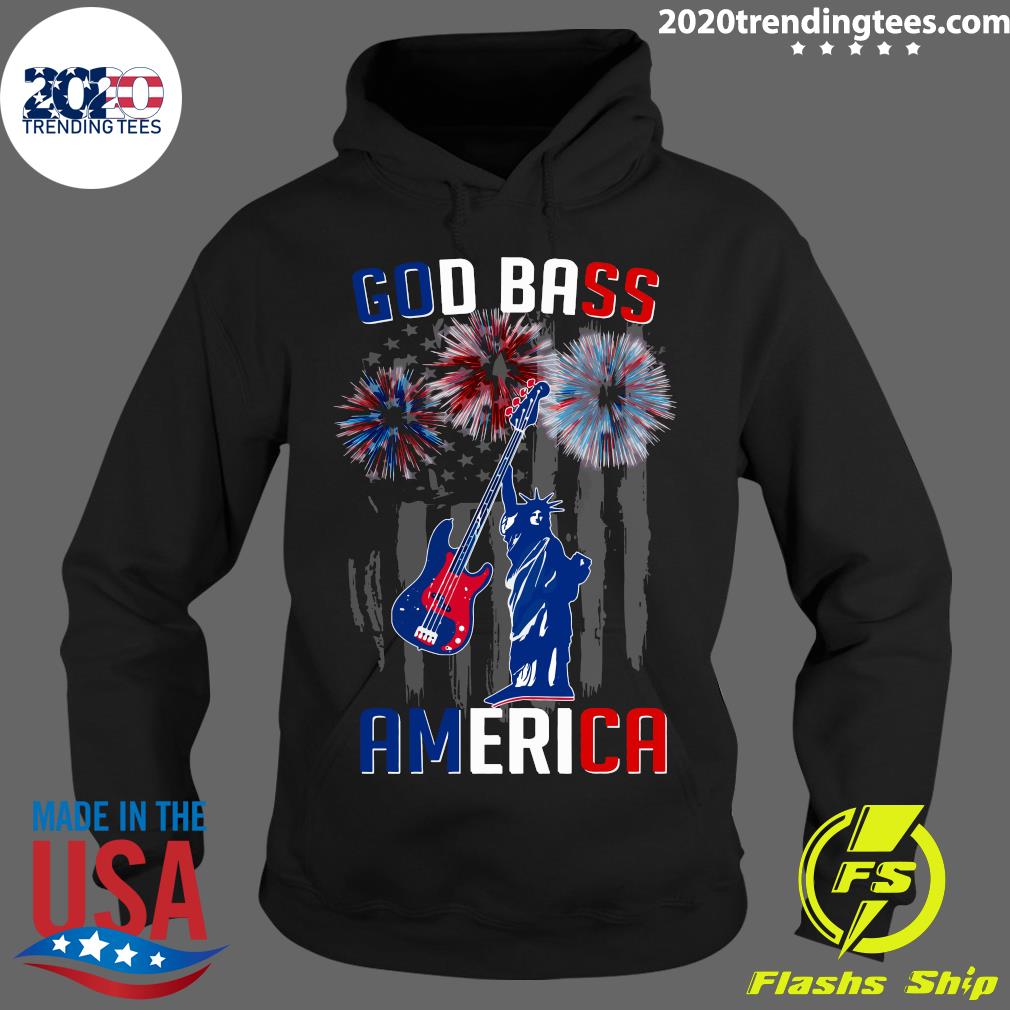 Liberty Enlightening God Bass American Flag - Adult & Kids T-Shirts, Sweatshirts & Hoodies apparel design preview 2