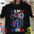 Liberty Enlightening God Bass American Flag - Adult & Kids T-Shirts, Sweatshirts & Hoodies apparel design preview 1