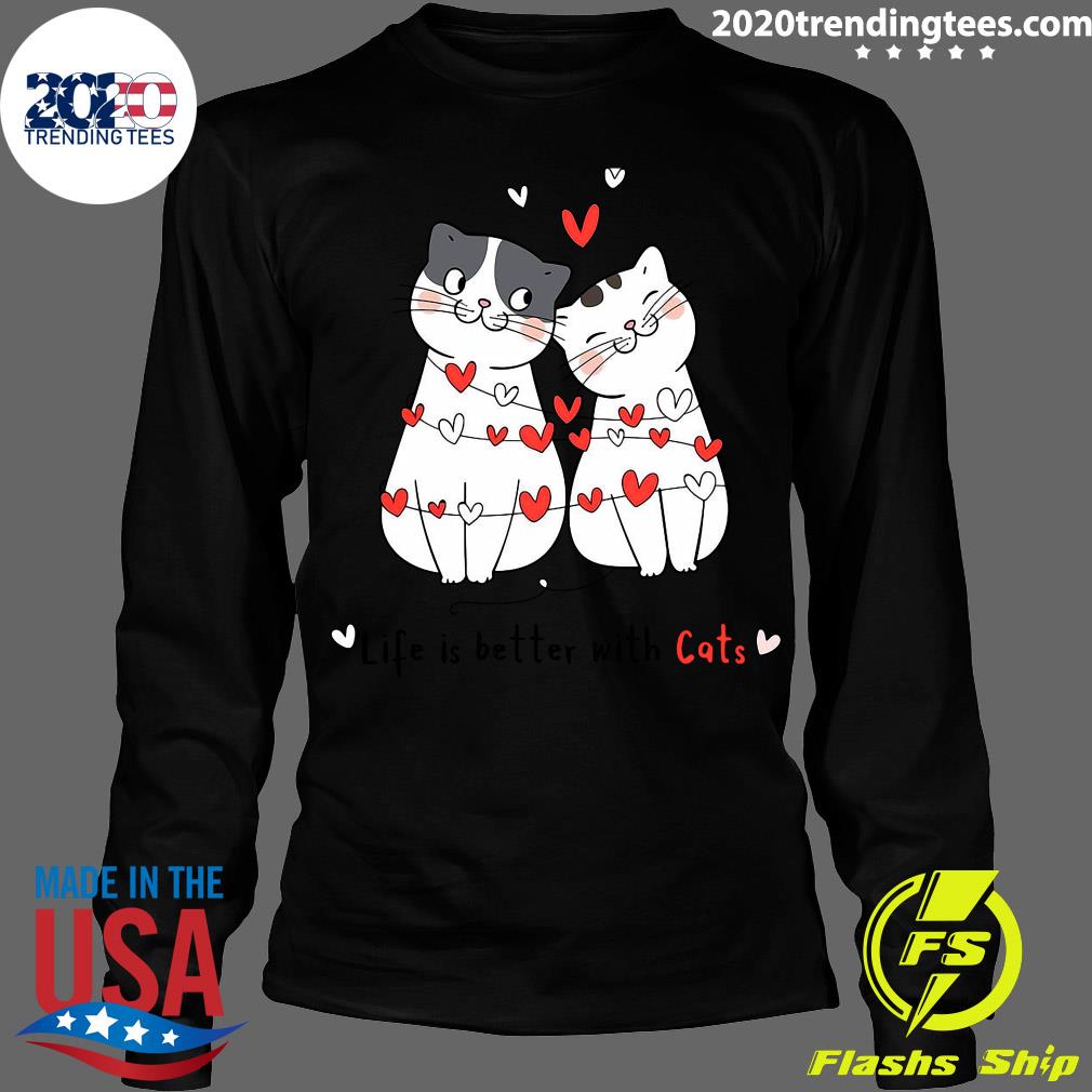 Life Is Better With Cats - Adult & Kids T-Shirts, Sweatshirts & Hoodies apparel design preview 4