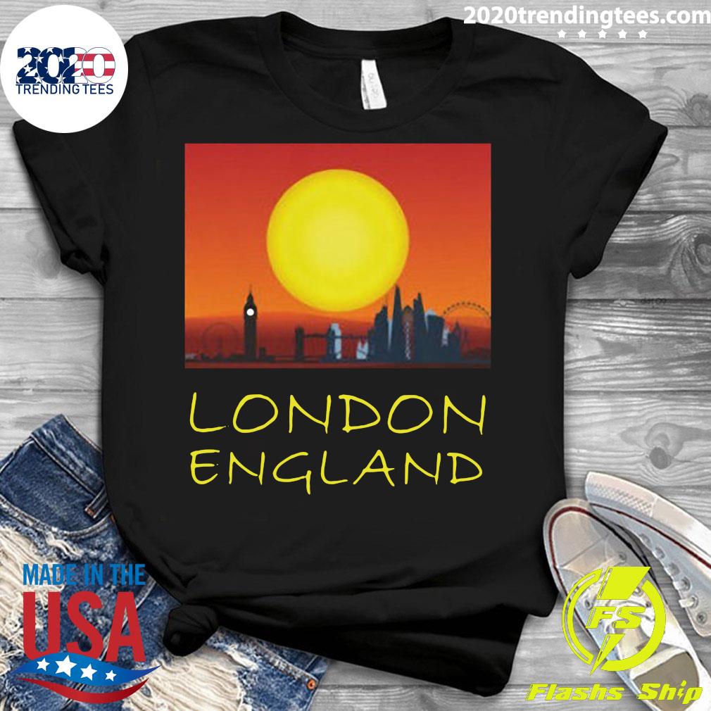 London City Skyscraper Skylines Silhouette Vintage - Adult & Kids T-Shirts, Sweatshirts & Hoodies apparel design preview 3